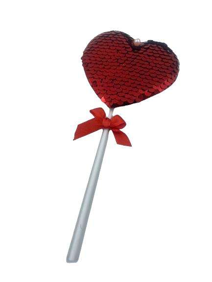 Valentine Sequin Heart Topper