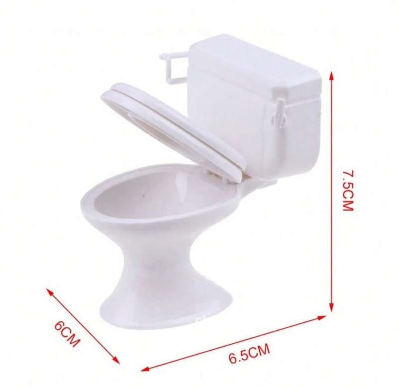 Cake Topper Plastic Bathroom Toilet