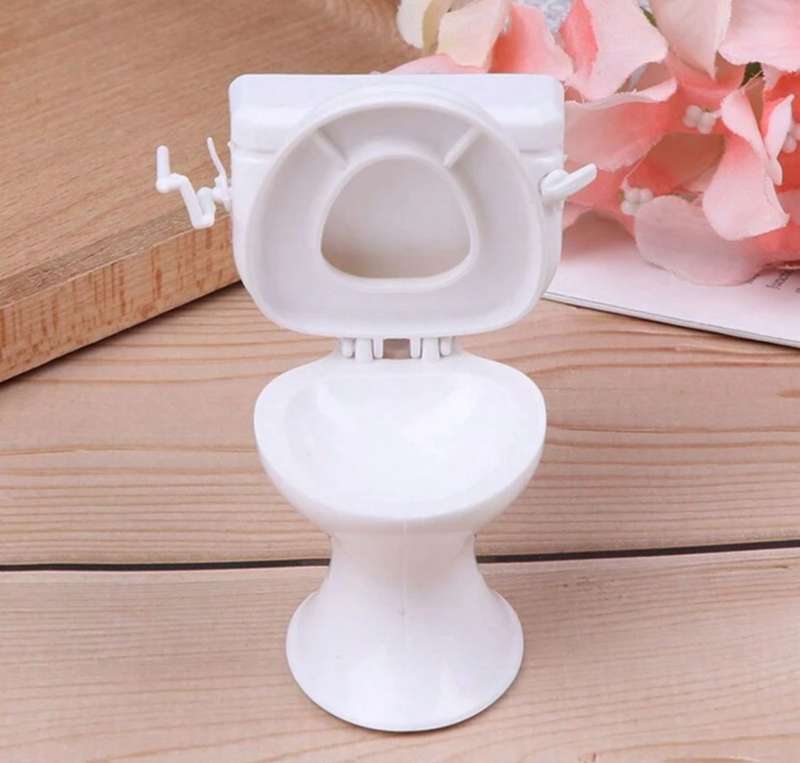 Cake Topper Plastic Bathroom Toilet