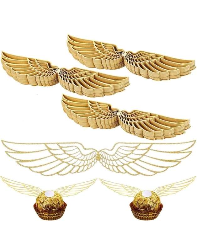 Cardboard Cupcake Topper Wings