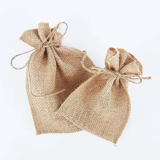 1pc Small Hessian Bag