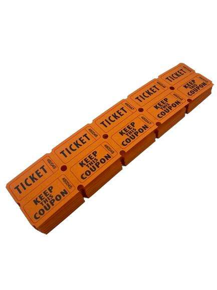 Circus Carnival Raffle Tickets 200pcs