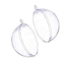 Empty Plastic Ball Bauble 1pc