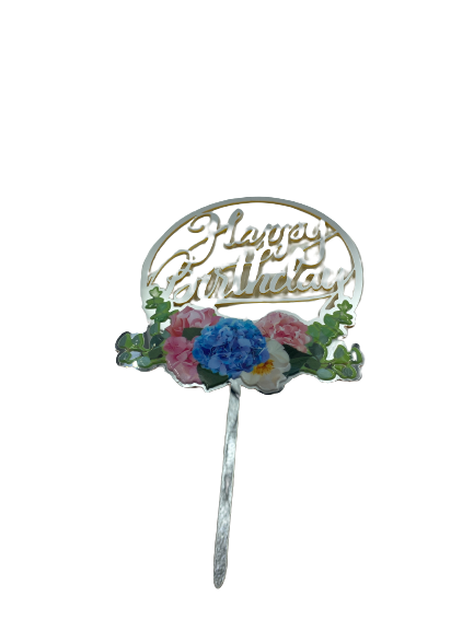 Nr386 Acrylic Cake Topper Flower