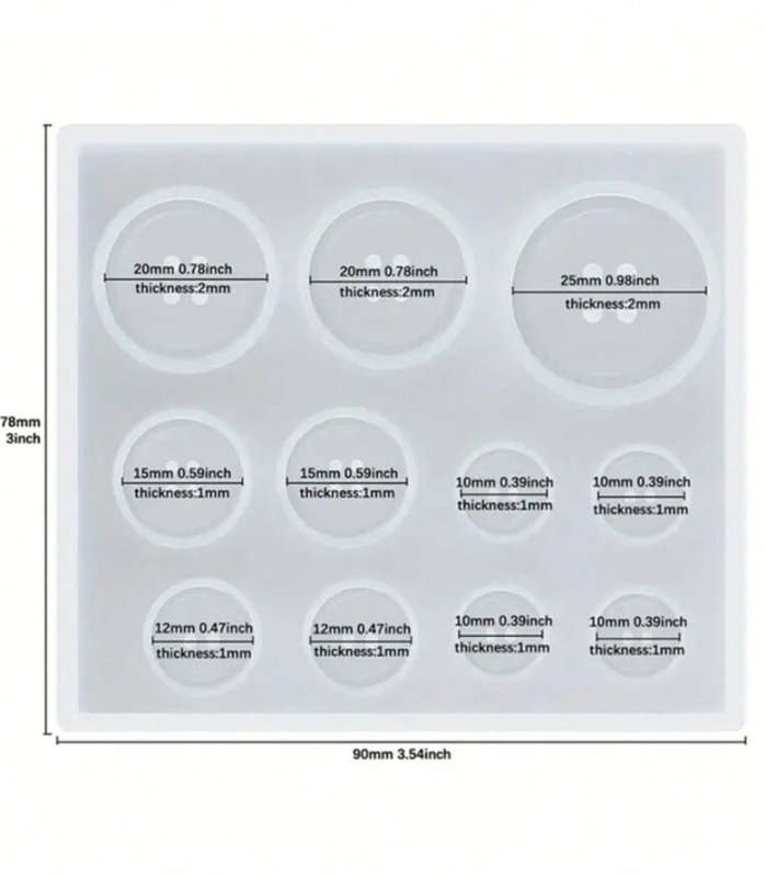 Silicone Mould Buttons