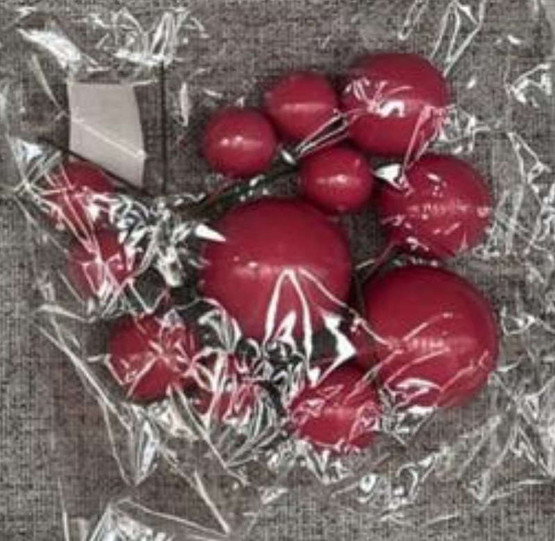 12pc Cake Topper Polystyrene Faux Balls Miltonia