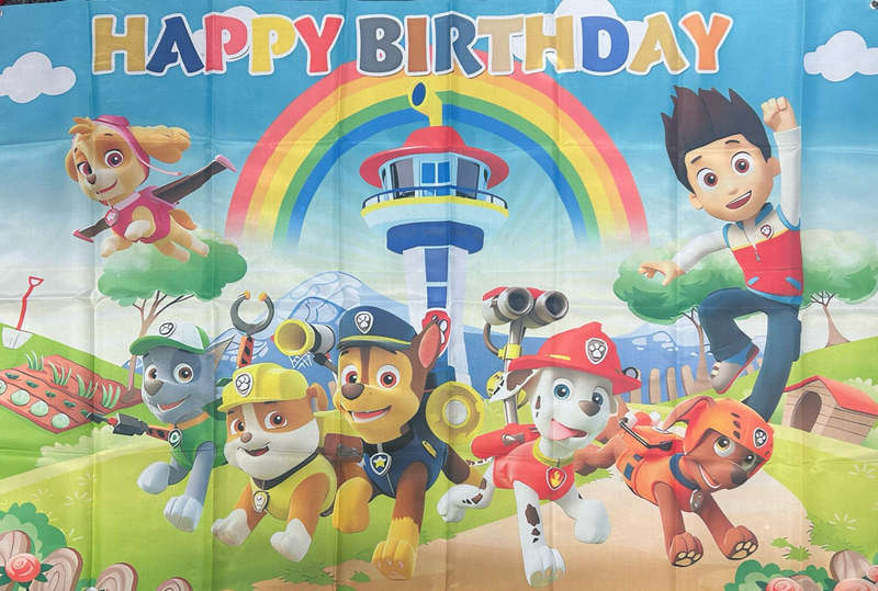 Cloth Party Backdrop Paw Patrol 150x100cm