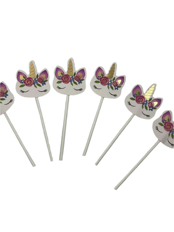 Cardboard Cake Topper Unicorn