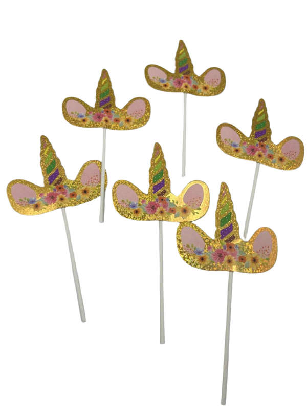 Cardboard Cake Topper Unicorn