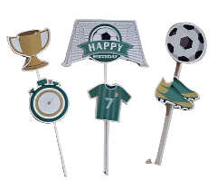 Soccer Cake Topper Cardboard