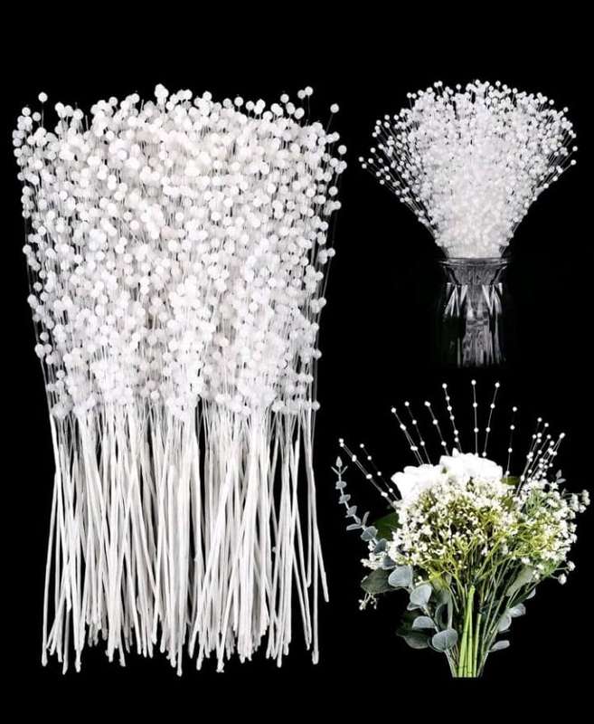 10pc Cake Topper Mini Faux Ball Beads