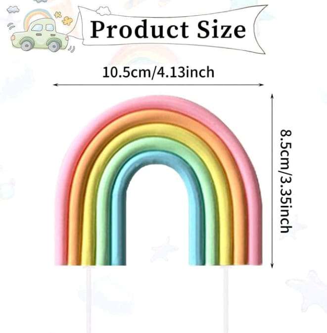 Clay Cake Topper Rainbow
