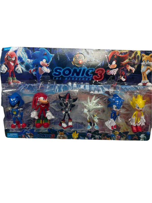 Sonic Plastic Figurines Cake Topper