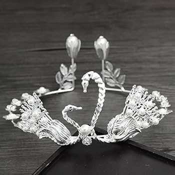 Crown Tiara Cake Topper Swan