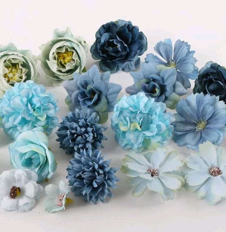 Cake Topper Artificial Blue
