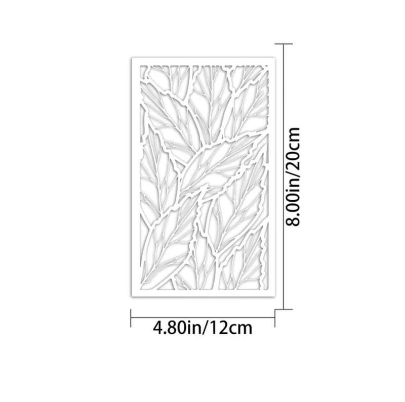 Cake Decorating Stencil Leaf