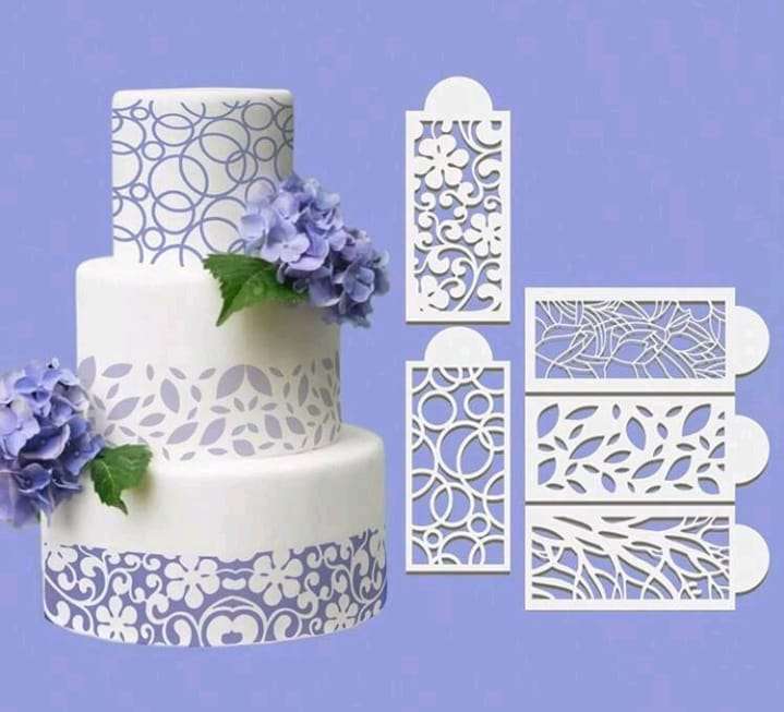 Cake Decorating Stencil Flower