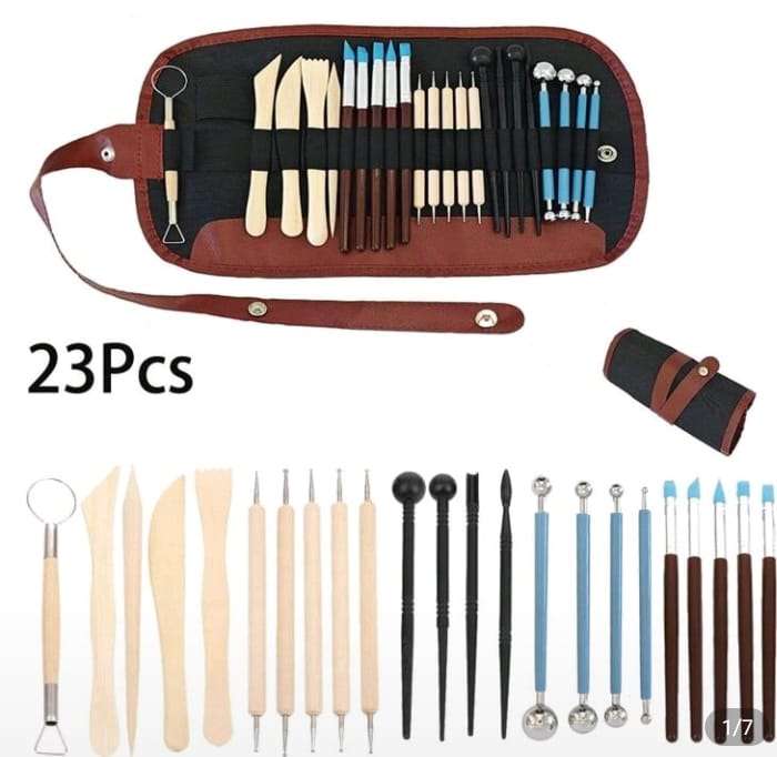 23pc Clay Sculpting Tool Set