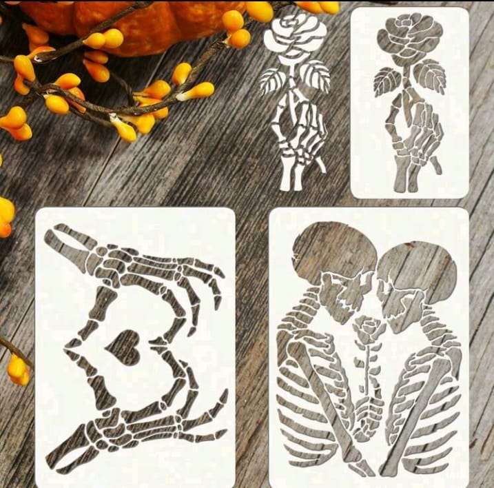 3pc Cake Stencil Decorating Love