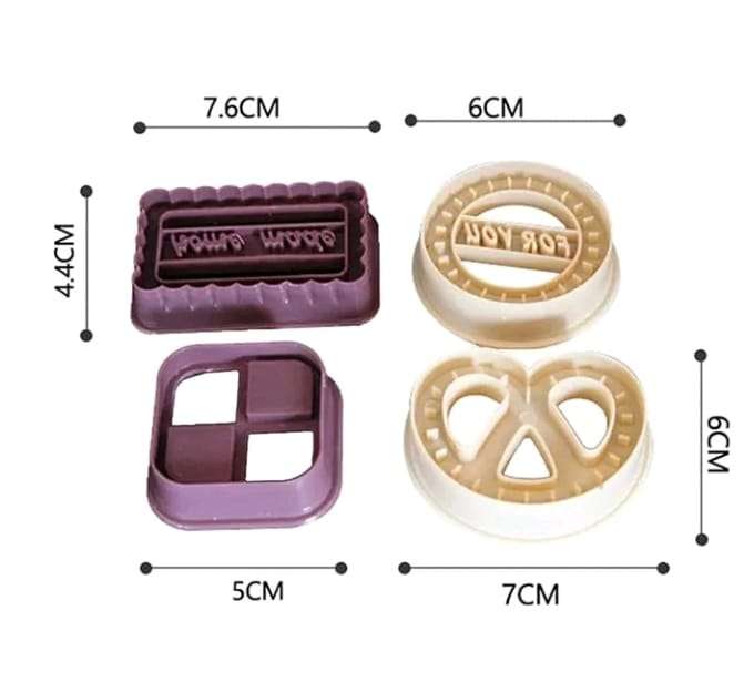 4pc Danish Decorating Biscuit Imprint