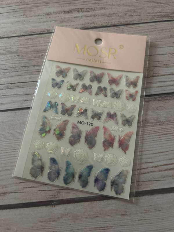 Nail Art Sticker Butterfly MO-170