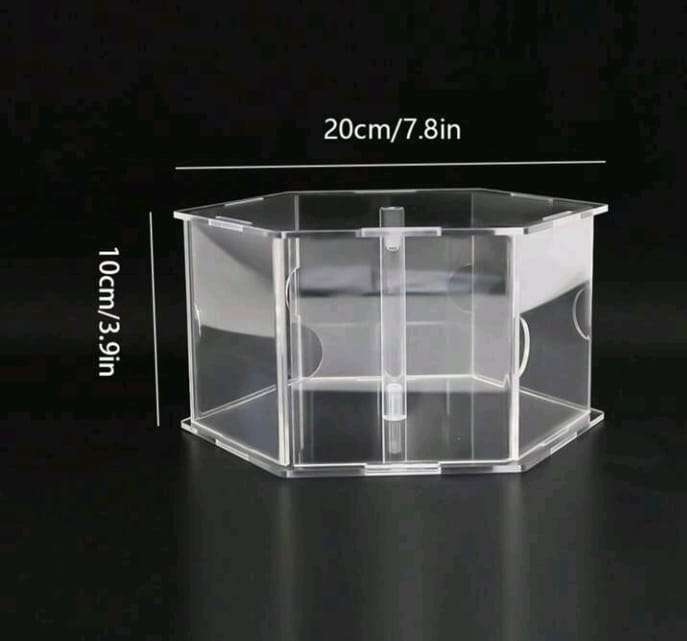 Clear Acrylic Fillable Photo Cake Stand