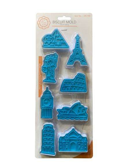 CK-142 Paris Plastic Cookie Cutters