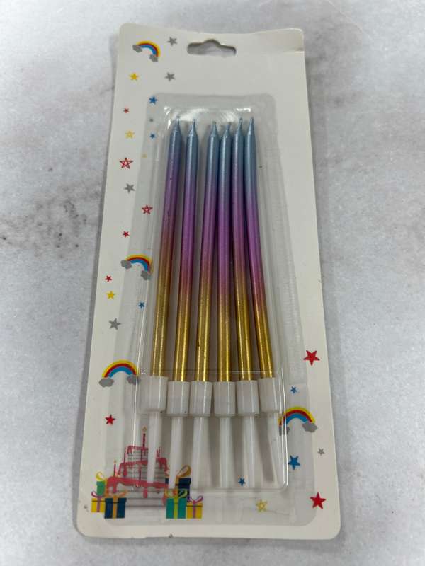 Long Cake Candle Ombre