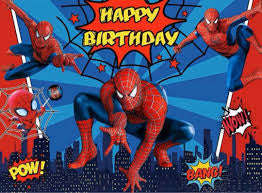 Cloth Party Backdrop 1mx1.5m Spiderman