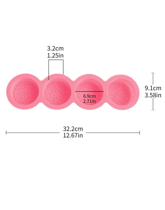 Silicone Mould Soap Round