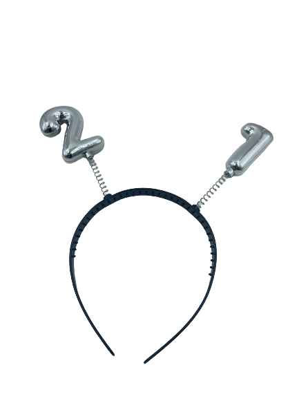 Nr.21 Aliceband With Number Gold