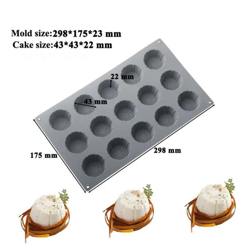 Silicone Mould Soap Chocolate Wood Pattern