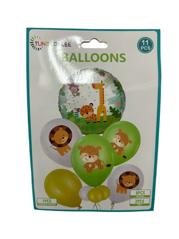 Wild Animal Jungle Balloon Set