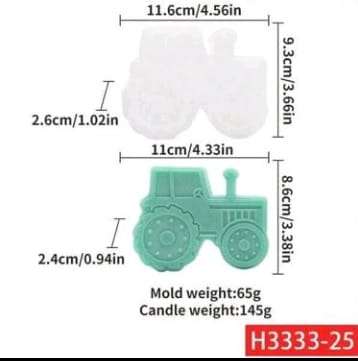 Silicone Mould Farm Tractor H333-25