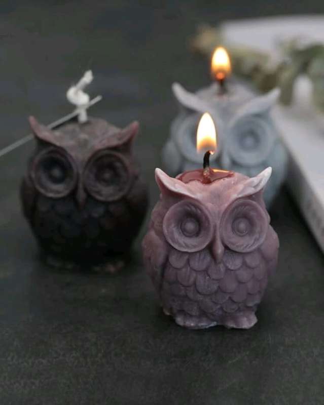 Silicone Mould Candle 3d Owl
