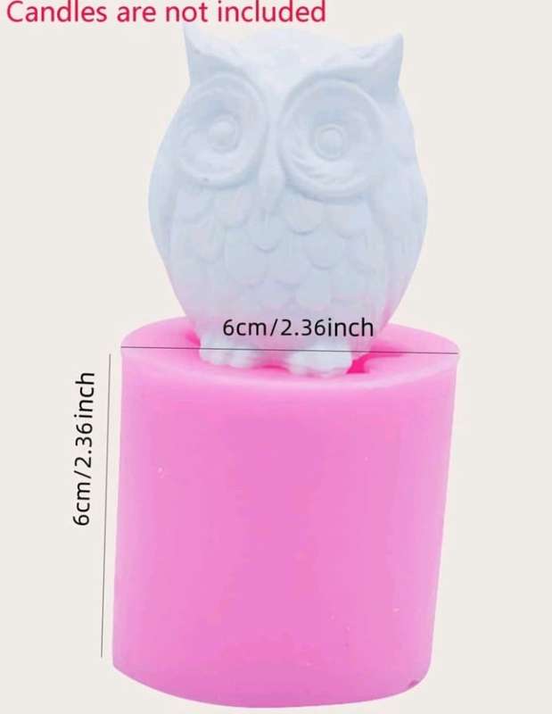 Silicone Mould Candle 3d Owl