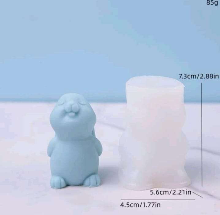 Silicone Mould Candle 3d Rabbit