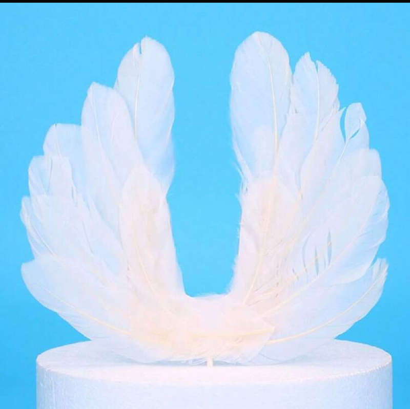 Cake Topper Feather Wings