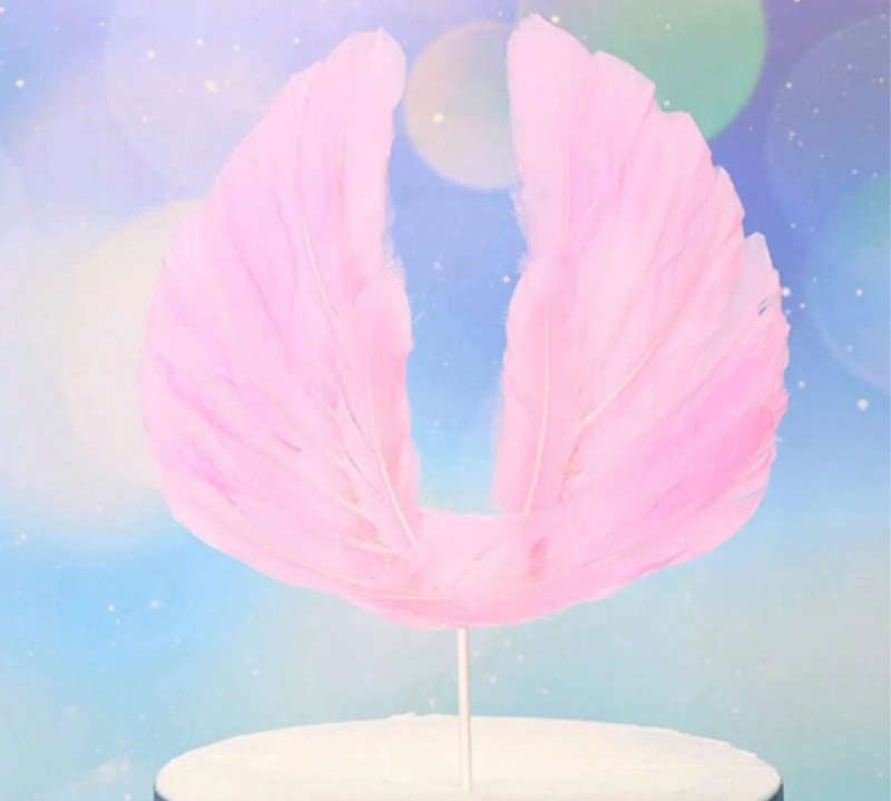 Cake Topper Feather Wings