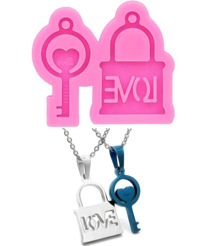 Silicone Mould Lock Love Key