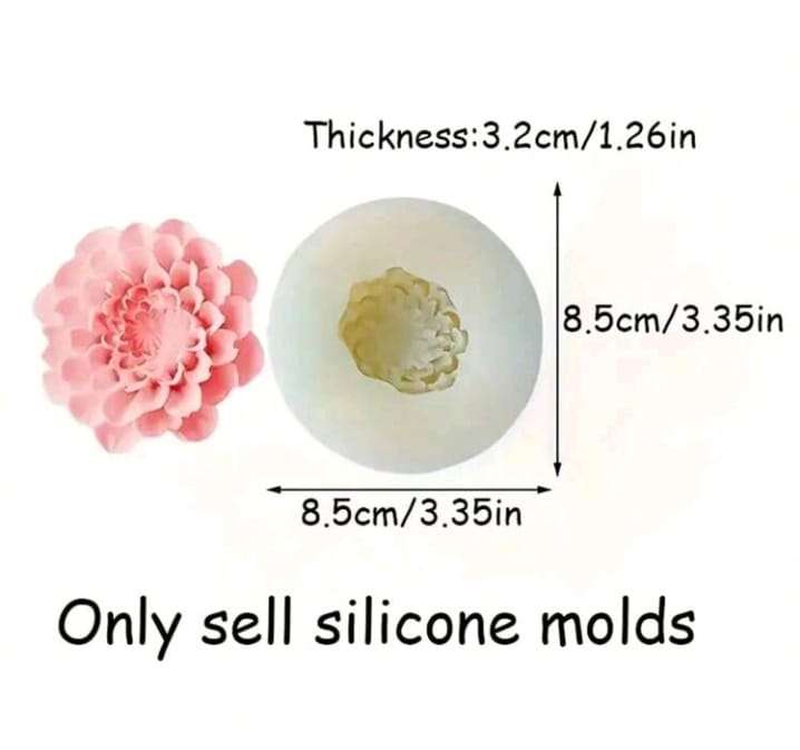 Silicone Mould Dahlia Flower