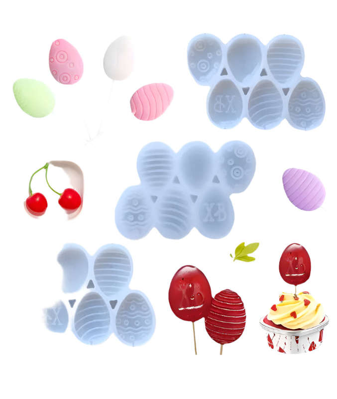 1pc Silicone Mould Easter Egg Lollipop