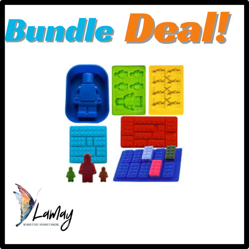 Bundle deal Silicone Mould Building Blocks 6pc