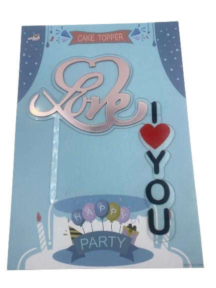 Nr389 Acrylic Cake Topper Love