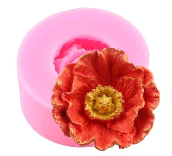 Silicone Mould Flower Poppy
