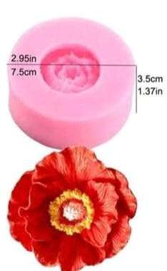 Silicone Mould Flower Poppy
