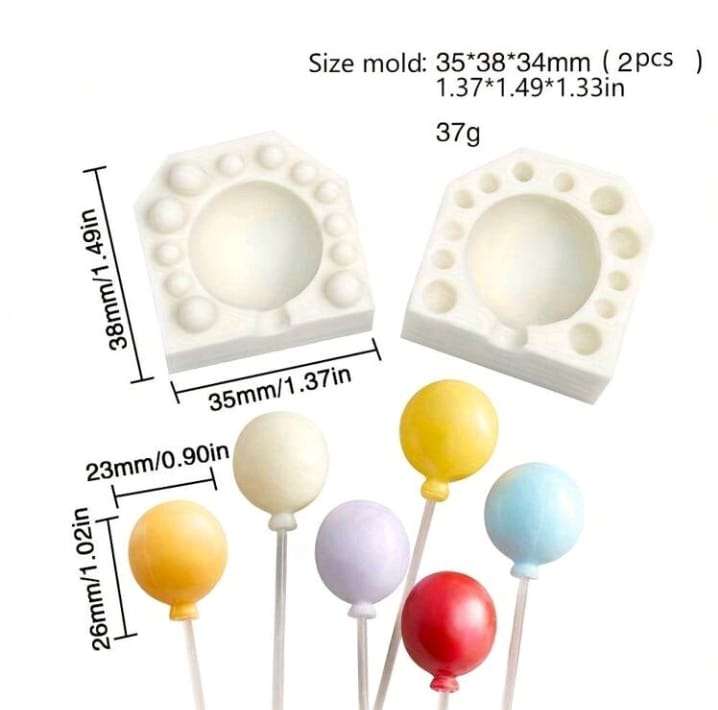 Silicone Mould 3d Lollipop Balloon L