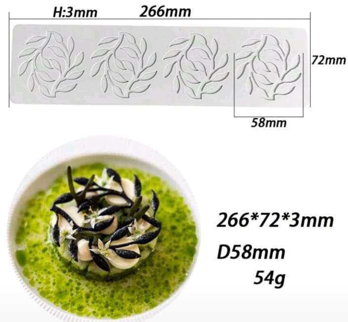 Silicone Mould Chocolate Branches and Leaves