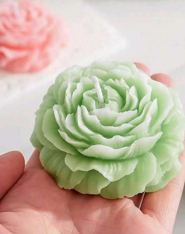 Silicone Mould Peony Rose Flower Large