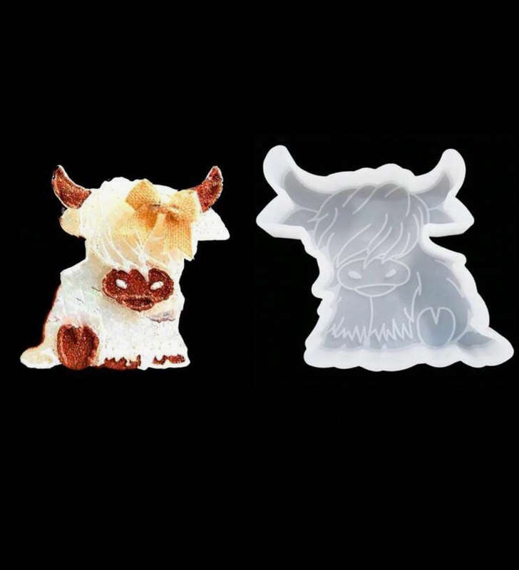 Silicone Mould Resin Cow